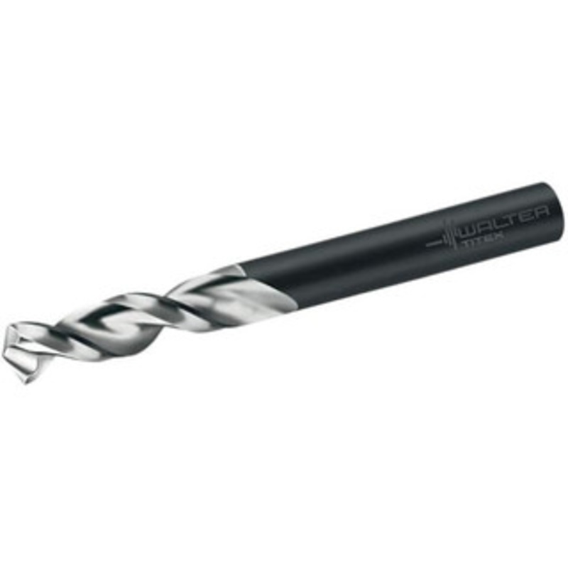 Walter Titex 12.8mm 130 Parabolic Flute Cobalt Screw Machine Drill Bit Bright/Oxide Finish, Right Hand Cut, 51mm Flute Length, 102mm OAL, Conical+U Point, Straight Shank 5057136 – 36335875
