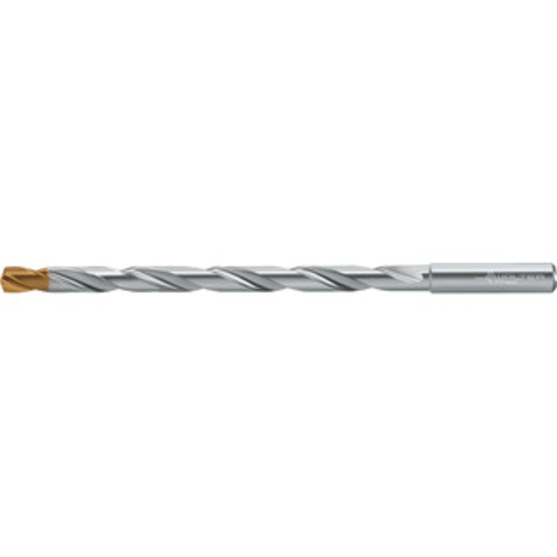 Walter Titex 5mm 140 Spiral Flute Solid Carbide Taper Length Drill Bit Tinal Finish, 83mm Flute Length, 121mm OAL, Alpha 4 Point, Straight Shank, Through Coolant, Series A6585TFT 7378825 – 45486289