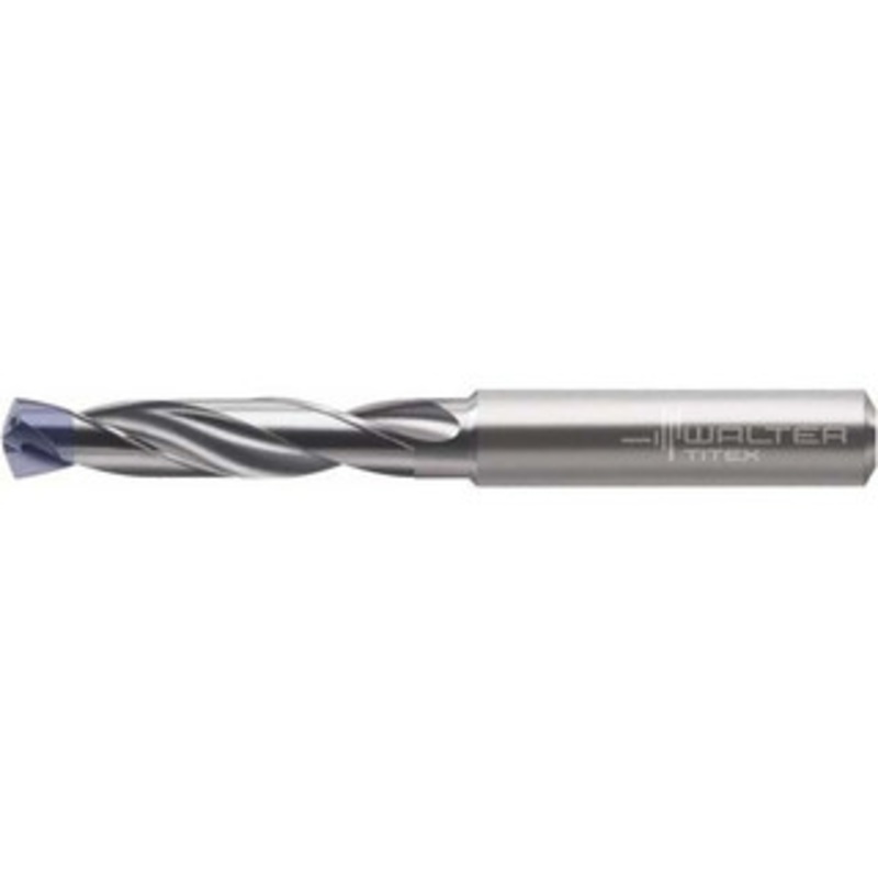 Walter Titex 7.4mm 140 Spiral Flute Solid Carbide Screw Machine Drill Bit Tinal Finish, Right Hand Cut, 41mm Flute Length, 79mm OAL, X-treme Inox Point, Straight Shank, Through Coolant 6287480 – 68655380