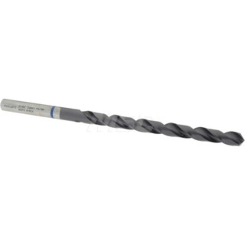 Accupro 21/64 118 Spiral Flute Vanadium High Speed Steel Taper Length Drill Bit TiAlN Finish, 109mm Flute Length, 165mm OAL, Faceted Point, Straight Shank 1BT0833-AC – 05495361
