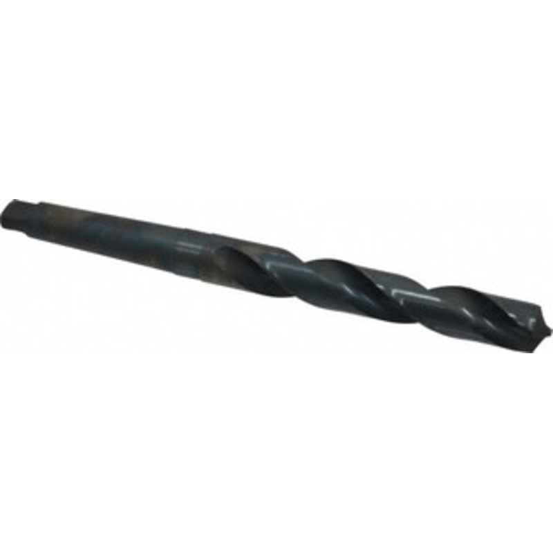 Chicago-Latrobe 1-1/64, 3MT 118 Point High Speed Steel Taper Shank Drill Bit Oxide Finish, 6-1/2 Flute Length, 11-1/8 OAL, Spiral Flute, Series 110 53165 – 81531014