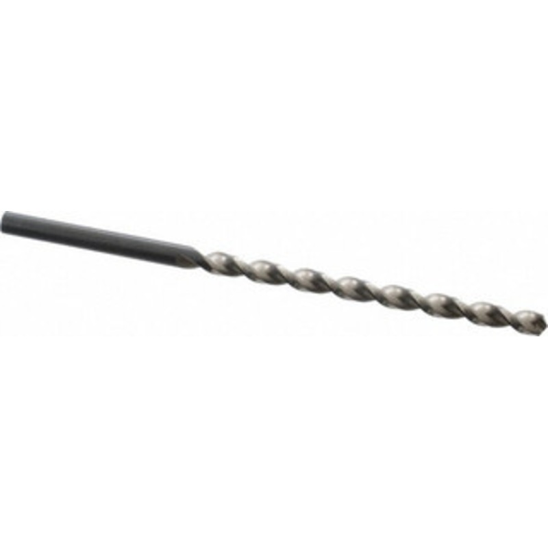 Walter Titex 15/64 130 Parabolic Flute High Speed Steel Taper Length Drill Bit Oxide Finish, 3-19/32 Flute Length, 5-15/32 OAL, Standard Point, Straight Shank, Series A1522 5061863 – 01465152