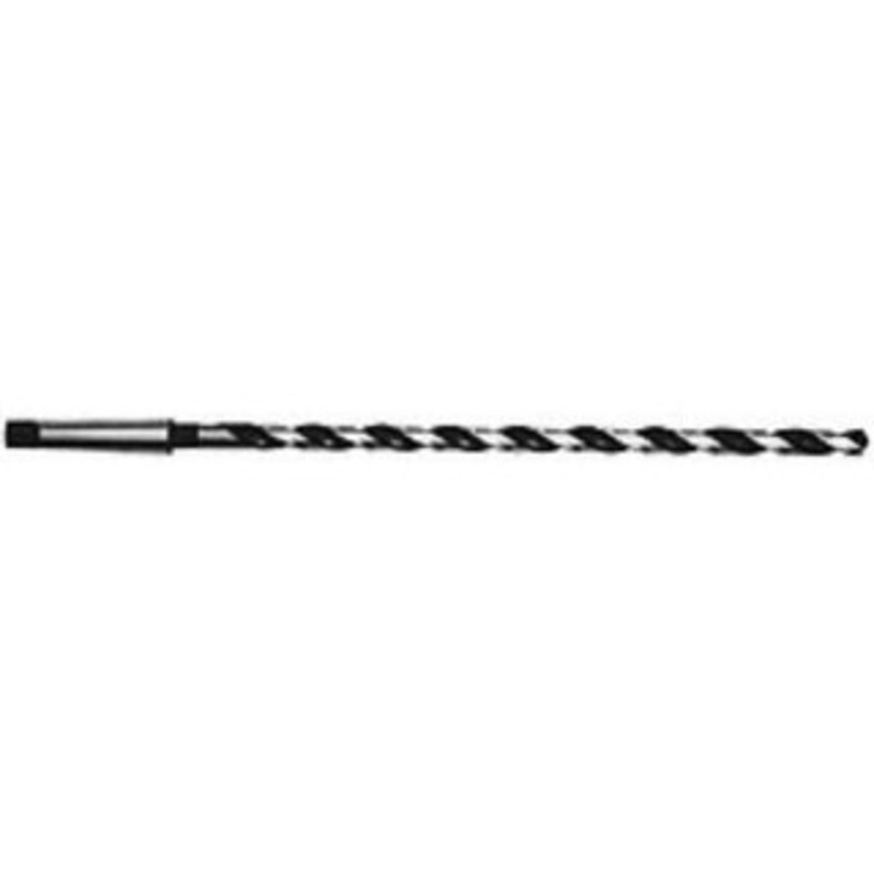 Chicago-Latrobe 15/32, 2MT 118 Point High Speed Steel Taper Shank Drill Bit Oxide Finish, 8 Flute Length, 12 OAL, Spiral Flute, Series 110X 51361 – 81360307