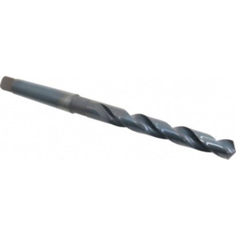 Chicago-Latrobe 41/64, 2MT 118 Point High Speed Steel Taper Shank Drill Bit Oxide Finish, 5-1/8 Flute Length, 9 OAL, Spiral Flute, Series 110 53141 – 81520413