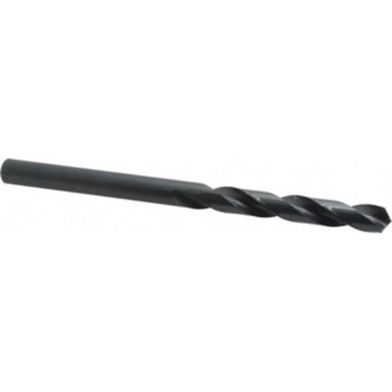 Chicago-Latrobe 5/8 118 Spiral Flute High Speed Steel Taper Length Drill Bit Oxide Finish, 4-7/8 Flute Length, 8-3/4 OAL, Standard Point, Straight Shank, Series 120 49740 – 81400400