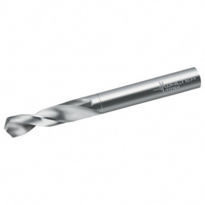 Walter Titex 4.3mm 118 Spiral Flute Solid Carbide Screw Machine Drill Bit Bright Finish, Right Hand Cut, 24mm Flute Length, 58mm OAL, Form V+A Point, Straight Shank 5057572 – 61582383