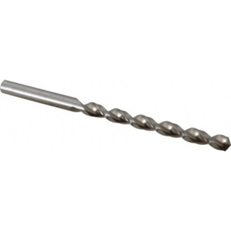 Accupro 15/32 130 Parabolic Flute Vanadium High Speed Steel Taper Length Drill Bit Bright Finish, 5-9/32 Flute Length, 8-1/16 OAL, Split Point, Straight Shank 1101191-AC – 85947539