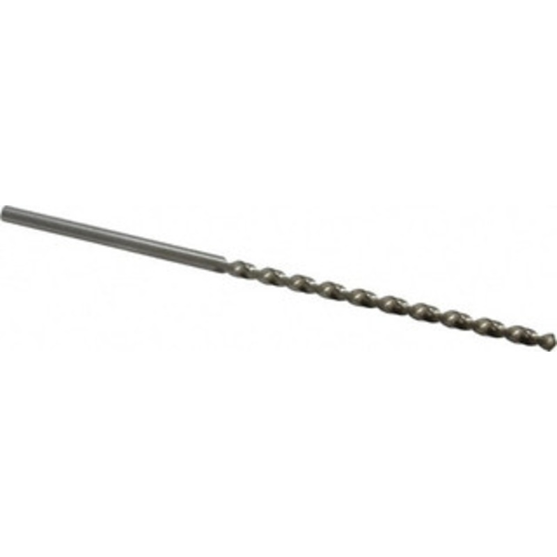 Chicago-Latrobe 11/64 118 Spiral Flute High Speed Steel Taper Length Drill Bit Bright Finish, 3-3/8 Flute Length, 5-3/4 OAL, Standard Point, Straight Shank, Series 120B 50111 – 81554115
