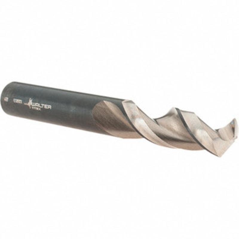 Walter Titex 1/2 130 Parabolic Flute Cobalt Screw Machine Drill Bit Bright/Oxide Finish, Right Hand Cut, 51mm Flute Length, 102mm OAL, Conical+U Point, Straight Shank 5057121 – 45159316