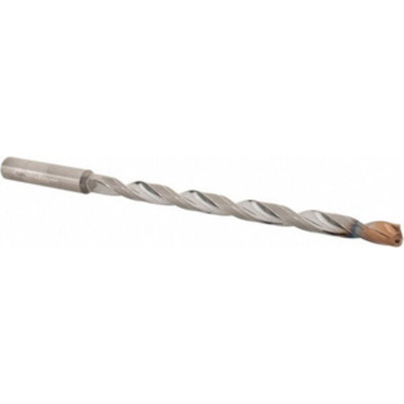 Walter Titex Letter E (1/4) 140 Spiral Flute Solid Carbide Taper Length Drill Bit Double Point Coating Finish, 110mm Flute Length, 148mm OAL, X-treme D Point, Straight Shank, Through Coolant, Series A6589DPP 5834745 – 45862703