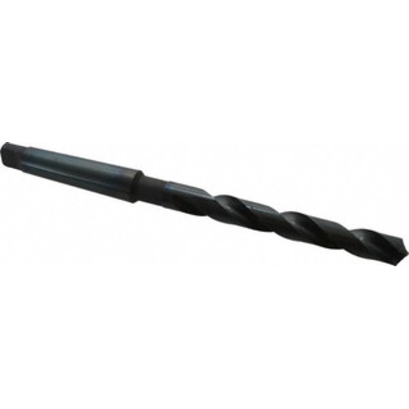 Chicago-Latrobe 37/64, 2MT 118 Point High Speed Steel Taper Shank Drill Bit Oxide Finish, 4-7/8 Flute Length, 8-3/4 OAL, Spiral Flute, Series 110 53137 – 81520371