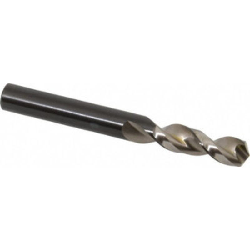 Walter Titex 0.3701 130 Parabolic Flute Vanadium High Speed Steel Screw Machine Drill Bit Bright Finish, Right Hand Cut, 1-9/16 Flute Length, 3-5/16 OAL, Split Point, Straight Shank 5057250 – 01424506