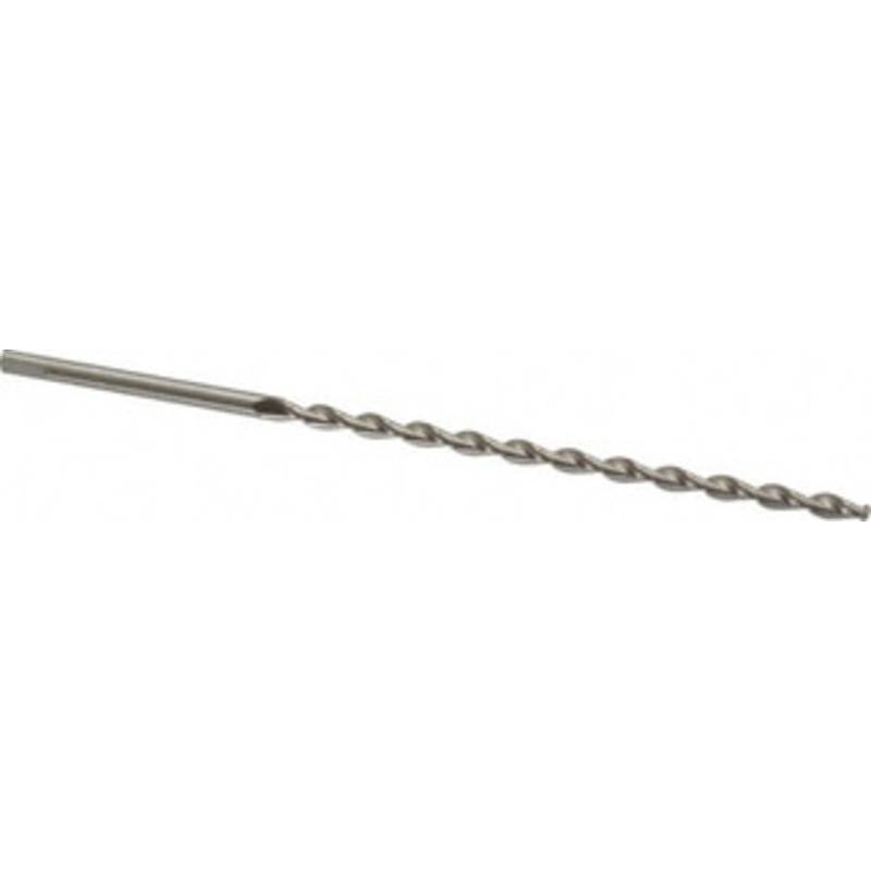 Chicago-Latrobe 5/32 135 Parabolic Flute High Speed Steel Taper Length Drill Bit Bright Finish, 3-3/4 Flute Length, 5-3/8 OAL, Split Point, Tanged Shank, Series 120DH 68810 – 80907108