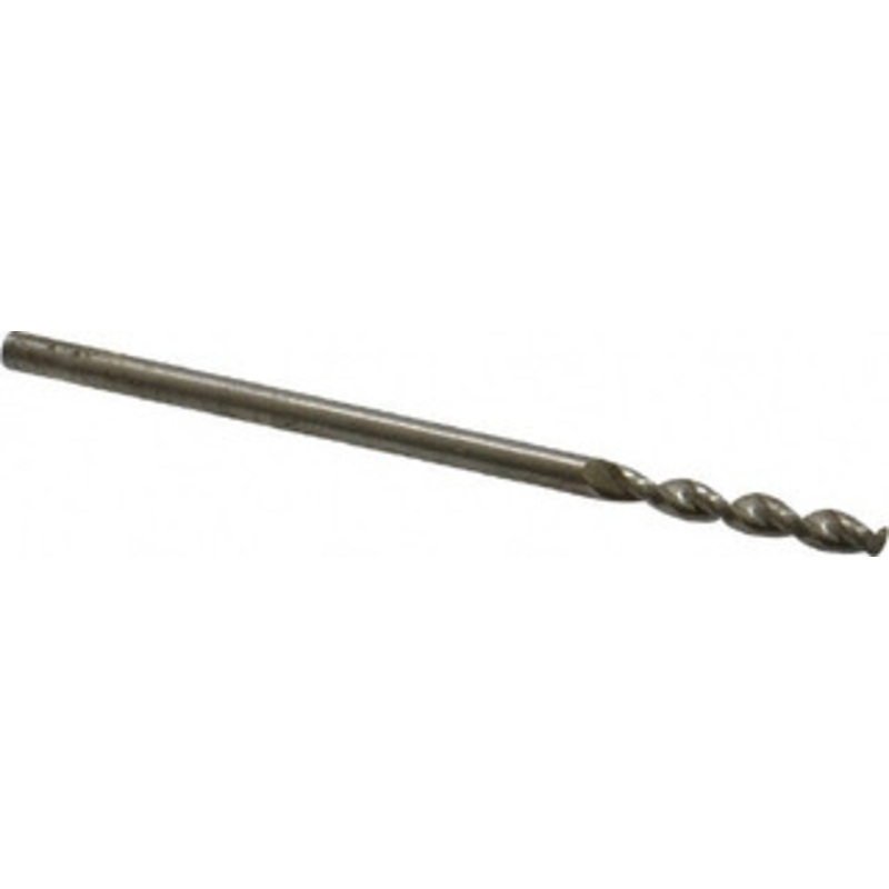 Walter Titex 1/16 130 Parabolic Flute Vanadium High Speed Steel Screw Machine Drill Bit Bright Finish, Right Hand Cut, 10mm Flute Length, 1-11/32 OAL, Split Point, Straight Shank 5057120 – 01420041