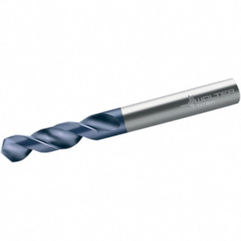 Walter Titex 13.6mm 118 Spiral Flute Cobalt Screw Machine Drill Bit Tinal Finish, Right Hand Cut, 54mm Flute Length, 107mm OAL, Six Facet Point, Straight Shank 5200065 – 36374833