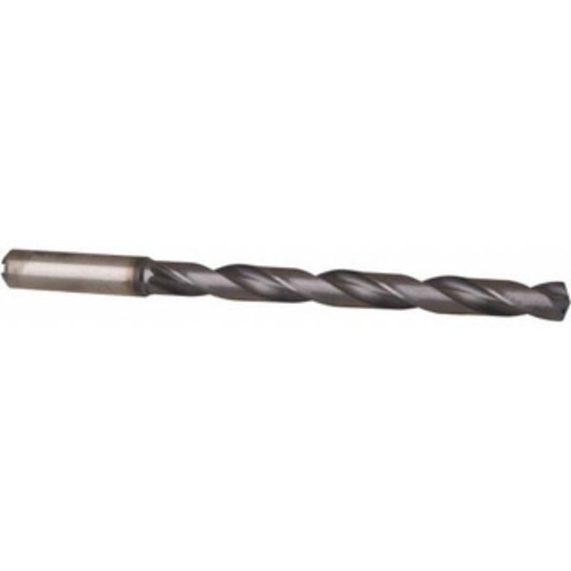 Allied Machine 7/16 140 Spiral Flute Solid Carbide Taper Length Drill Bit Multilayer Finish, 6.78 OAL, Standard Point, Straight Shank, Through Coolant, Series ASC320 390E04375A21M – 04596797