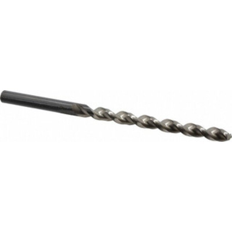 Walter Titex 10mm 130 Parabolic Flute High Speed Steel Taper Length Drill Bit Oxide Finish, 4-49/64 Flute Length, 7-1/4 OAL, UFL Point, Straight Shank, Series A1522 5061849 – 51797116