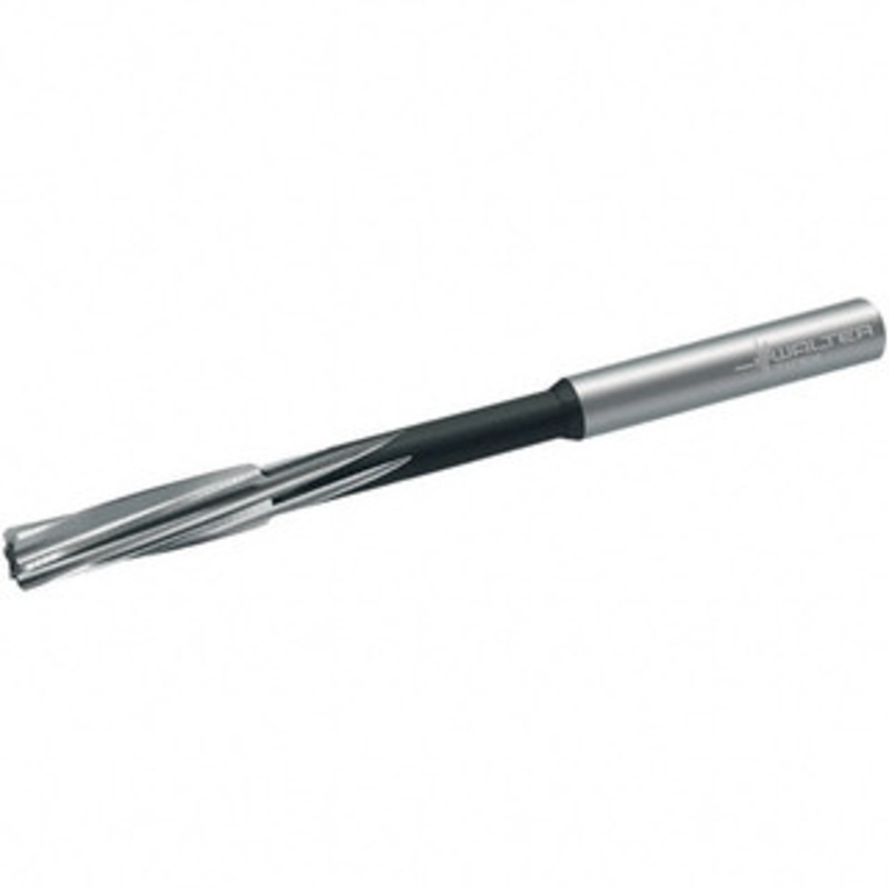 Walter Titex 9.6mm Diam 6-Flute Straight Shank Spiral Flute Cobalt Chucking Reamer Bright Finish, 133mm OAL, 38mm Flute Length, RH Cut, RH Spiral 5071933 – 36235505