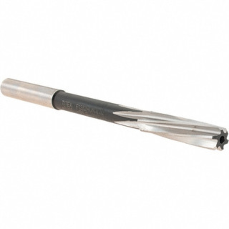 Walter Titex 8.02mm Diam 6-Flute Straight Shank Spiral Flute Cobalt Chucking Reamer Bright Finish, 117mm OAL, 33mm Flute Length, RH Cut, RH Spiral 5072882 – 36232163