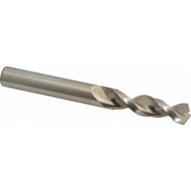 Accupro 9.8mm 130 Parabolic Flute Cobalt Screw Machine Drill Bit Bright Finish, Right Hand Cut, 1-11/16 Flute Length, 3-1/2 OAL, Split Point, Straight Shank 1630980-AC – 01332873