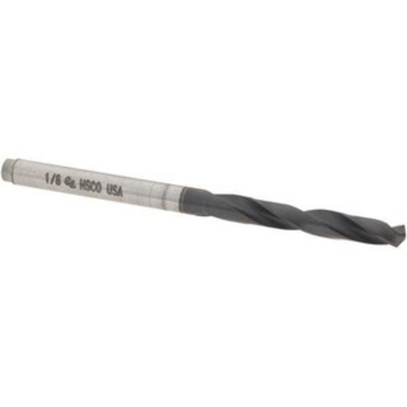 Chicago-Latrobe 1/8 135 Spiral Flute Cobalt Screw Machine Drill Bit TiAlN Finish, Right Hand Cut, 22.23mm Flute Length, 47.63mm OAL, P3 Split Point, Straight Shank 52808 – 64562721