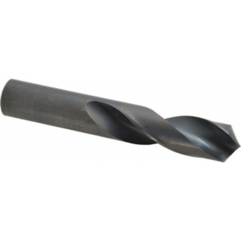 Chicago-Latrobe 31/32 118 Spiral Flute High Speed Steel Screw Machine Drill Bit Oxide Finish, Right Hand Cut, 3-7/8 Flute Length, 5-7/8 OAL, Standard Point, Straight Shank 48562 – 81353625