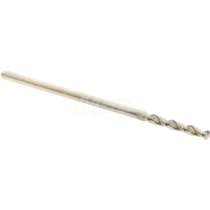 Accupro 0.0492 130 Parabolic Flute Cobalt Screw Machine Drill Bit Bright Finish, Right Hand Cut, 0.315 Flute Length, 1.181 OAL, Standard Point, Straight Shank 1630125-AC – 01331008