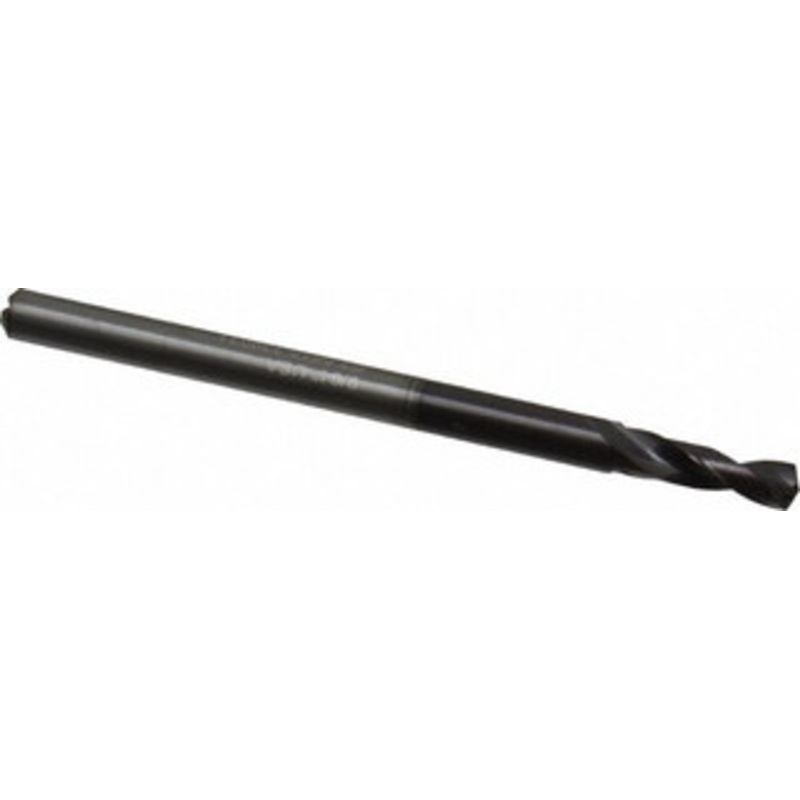 Accupro 9/64 140 Spiral Flute Solid Carbide Screw Machine Drill Bit AlTiN Finish, Right Hand Cut, 13.4mm Flute Length, 62mm OAL, Standard Point, Straight Shank, Through Coolant 77713113 – 77713113