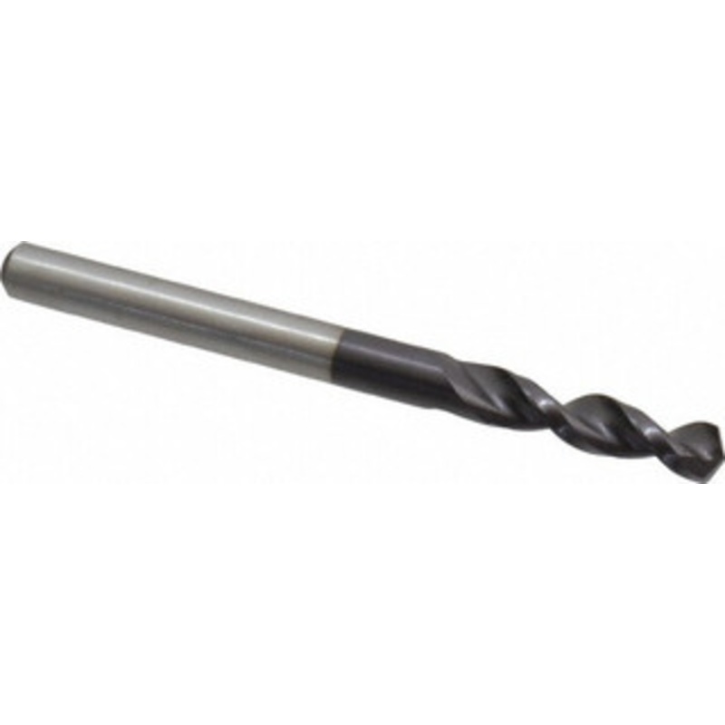 Accupro 0.1929 130 Parabolic Flute Cobalt Screw Machine Drill Bit TiAlN Finish, Right Hand Cut, 1.024 Flute Length, 2.441 OAL, Split Point, Straight Shank 1630490A-AC – 01348994