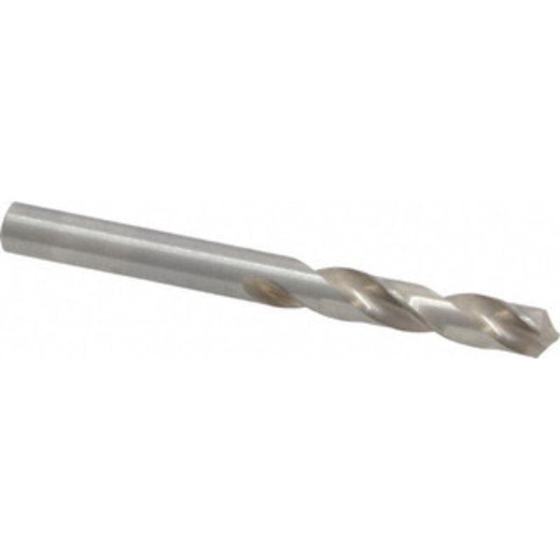 Chicago-Latrobe 0.238 118 Spiral Flute High Speed Steel Screw Machine Drill Bit Bright Finish, Right Hand Cut, 1-3/8 Flute Length, 2-1/2 OAL, Standard Point, Straight Shank 48802 – 81355026