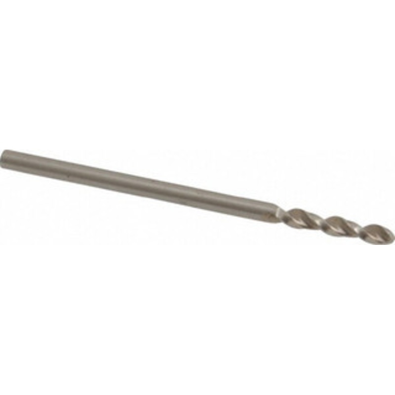 Accupro 0.0709 130 Parabolic Flute Cobalt Screw Machine Drill Bit Bright Finish, Right Hand Cut, 0.433 Flute Length, 1.417 OAL, Split Point, Straight Shank 1630180-AC – 01331180