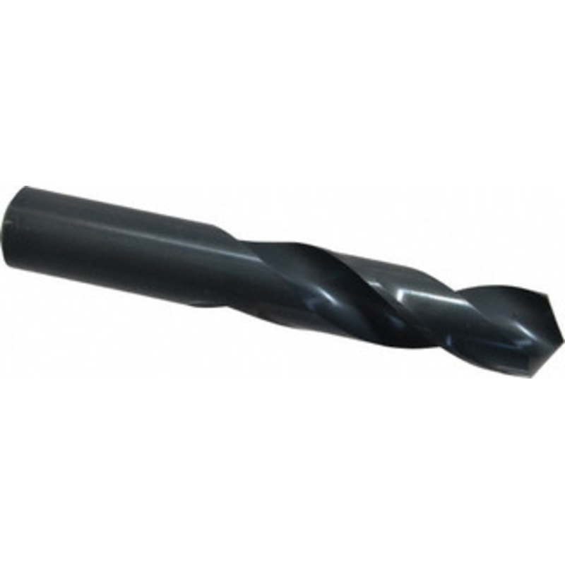 Chicago-Latrobe 13/16 118 Spiral Flute High Speed Steel Screw Machine Drill Bit Oxide Finish, Right Hand Cut, 3-3/8 Flute Length, 5-1/4 OAL, Standard Point, Straight Shank 48552 – 81353526