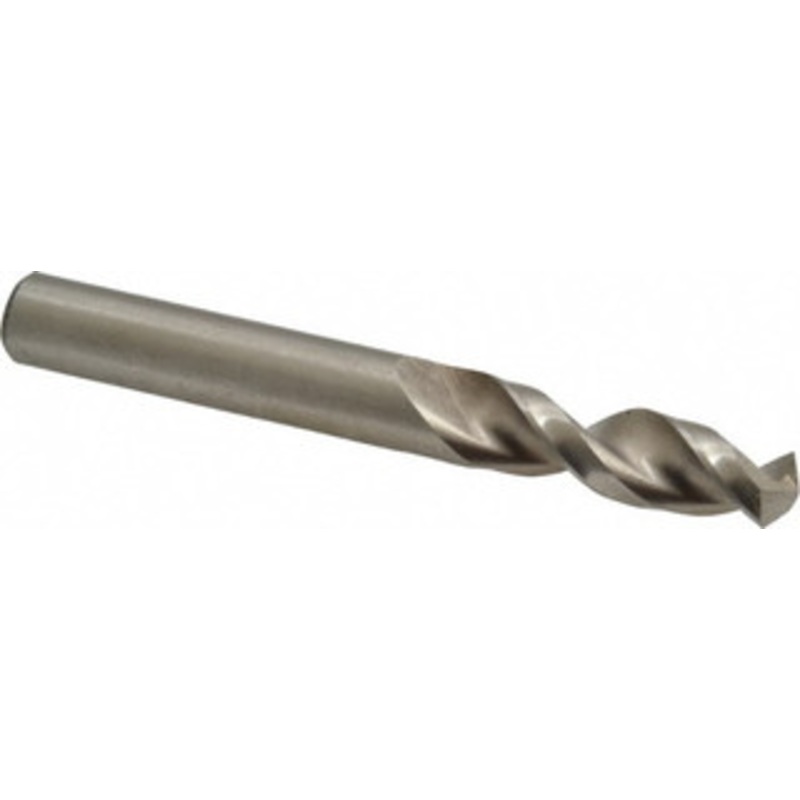 Accupro 0.4331 130 Parabolic Flute Cobalt Screw Machine Drill Bit Bright Finish, Right Hand Cut, 1.85 Flute Length, 3.74 OAL, Split Point, Straight Shank 1631100-AC – 01332956
