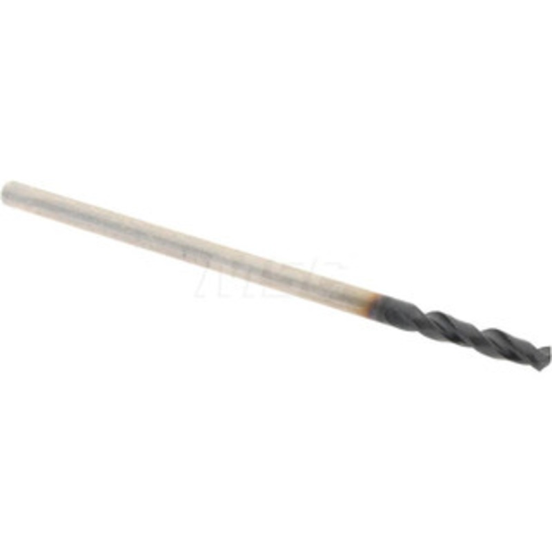 Accupro 0.061 130 Parabolic Flute Cobalt Screw Machine Drill Bit TiAlN Finish, Right Hand Cut, 0.394 Flute Length, 1.339 OAL, Split Point, Straight Shank 1630155A-AC – 01348002