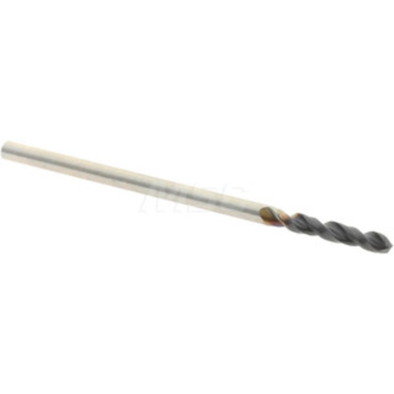 Accupro 0.0591 130 Parabolic Flute Cobalt Screw Machine Drill Bit TiAlN Finish, Right Hand Cut, 0.354 Flute Length, 1.26 OAL, Split Point, Straight Shank 1630150A-AC – 01347988