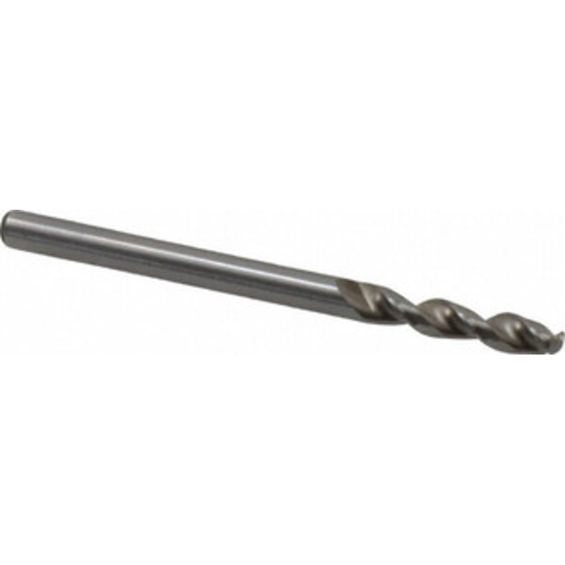 Accupro 0.1378 130 Parabolic Flute Cobalt Screw Machine Drill Bit Bright Finish, Right Hand Cut, 0.787 Flute Length, 2.047 OAL, Split Point, Straight Shank 1630350-AC – 01331743