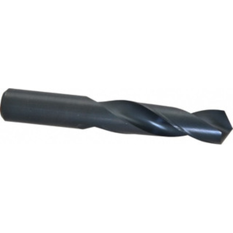 Chicago-Latrobe 23/32 118 Spiral Flute High Speed Steel Screw Machine Drill Bit Oxide Finish, Right Hand Cut, 3 Flute Length, 4-3/4 OAL, Standard Point, Straight Shank 48546 – 81353468