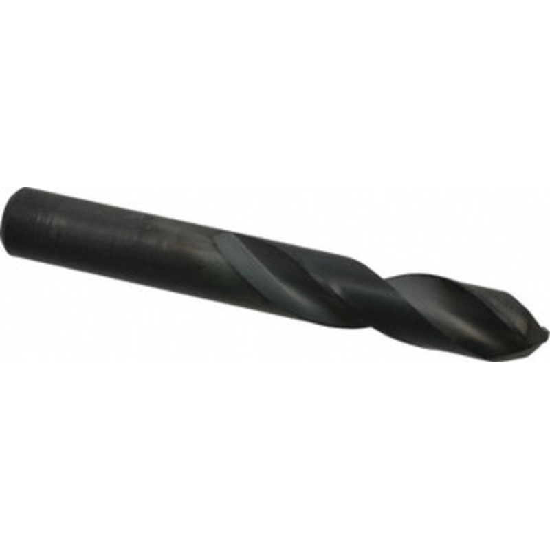 Chicago-Latrobe 31/64 135 Spiral Flute High Speed Steel Screw Machine Drill Bit Oxide Finish, Right Hand Cut, 2-3/16 Flute Length, 3-11/16 OAL, Split Point, Straight Shank 49231 – 81382319