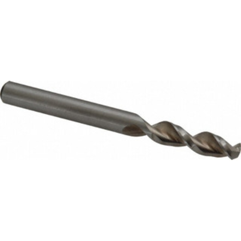 Accupro 0.2559 130 Parabolic Flute Cobalt Screw Machine Drill Bit Bright Finish, Right Hand Cut, 1.22 Flute Length, 2.756 OAL, Split Point, Straight Shank 1630650-AC – 01332402