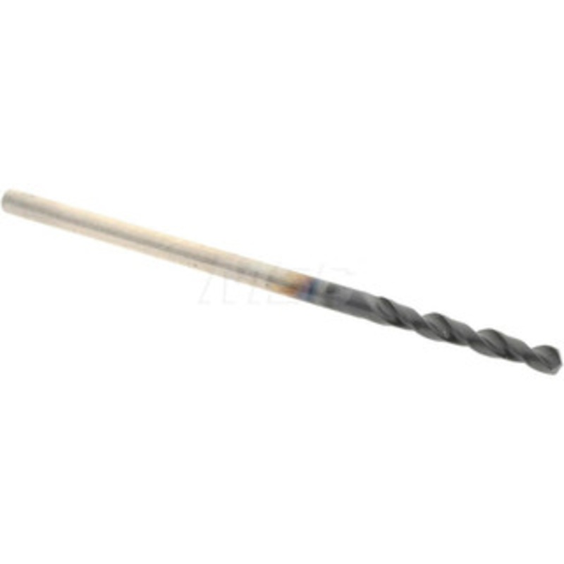 Accupro 0.0512 130 Parabolic Flute Cobalt Screw Machine Drill Bit TiAlN Finish, Right Hand Cut, 0.315 Flute Length, 1.181 OAL, Standard Point, Straight Shank 1630130A-AC – 01347939