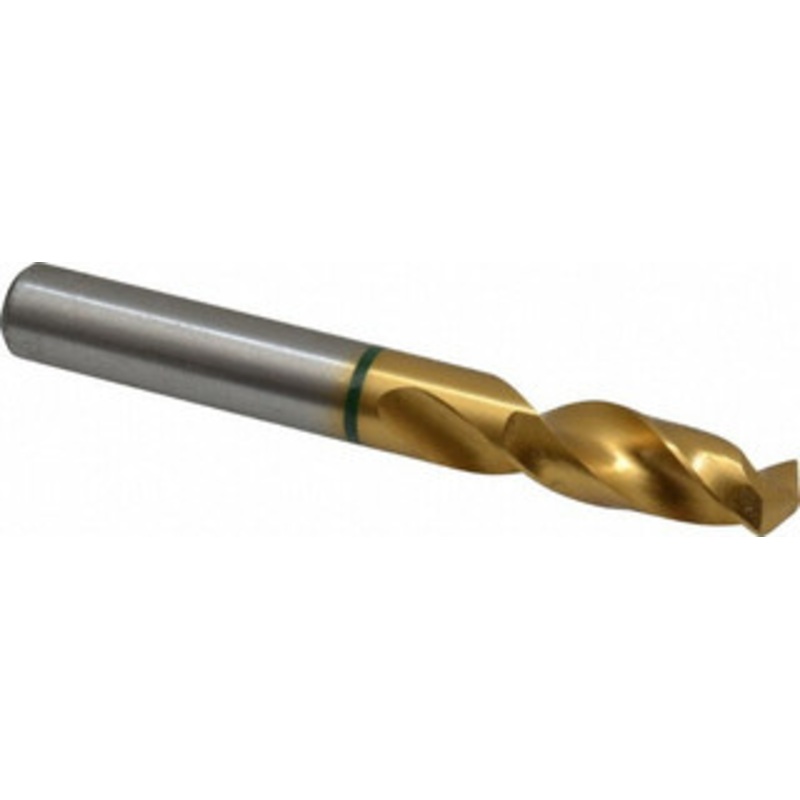 Accupro 29/64 130 Spiral Flute Cobalt Screw Machine Drill Bit TiN Finish, Right Hand Cut, 47mm Flute Length, 95mm OAL, Split Point, Straight Shank 1GB1151-AC – 56514987