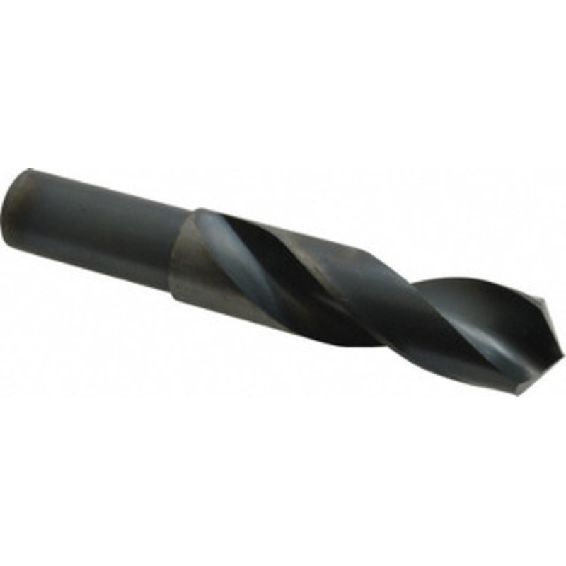 Chicago-Latrobe 1-1/8 118 Spiral Flute High Speed Steel Screw Machine Drill Bit Oxide Finish, Right Hand Cut, 4 Flute Length, 6-3/8 OAL, Standard Point, Straight Shank 48572 – 81353708