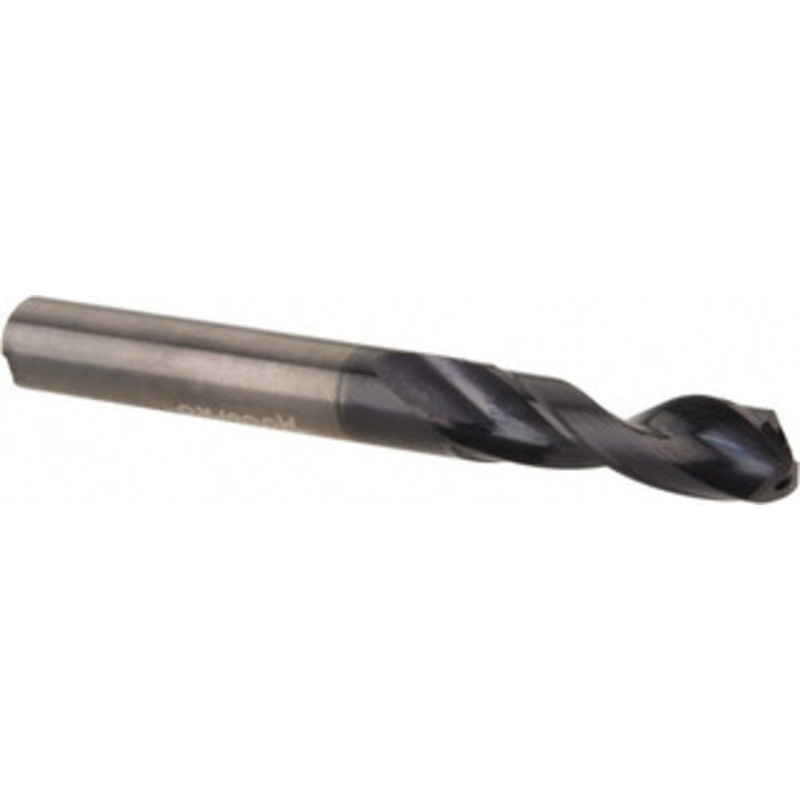 Accupro 15mm 140 Spiral Flute Solid Carbide Screw Machine Drill Bit AlTiN Finish, Right Hand Cut, 56.3mm Flute Length, 108mm OAL, Standard Point, Straight Shank, Through Coolant 61534327 – 61534327