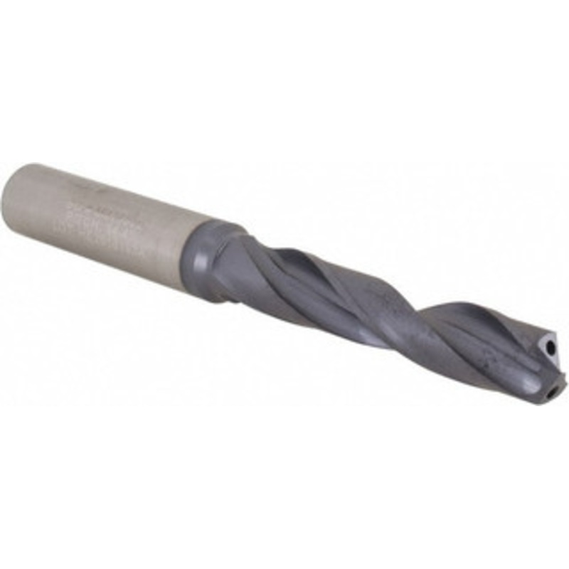 Allied Machine 8.49884mm 140 Spiral Flute Solid Carbide Screw Machine Drill Bit Bright Finish, Right Hand Cut, 35mm Flute Length, 90.7mm OAL, Standard Point, Straight Shank, Through Coolant 335M08500A21M – 81407389