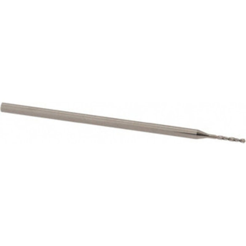 Big Kaiser 0.0165, 118 Point, Solid Carbide Micro Drill Bit 0.984 OAL, 2.7mm Flute Length, 1mm Shank Diam, Series 50 699 50699-0.42 – 01197540