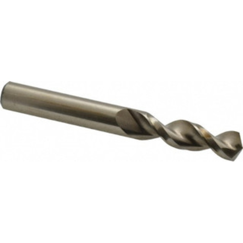 Accupro 0.4134 130 Parabolic Flute Cobalt Screw Machine Drill Bit Bright Finish, Right Hand Cut, 1.693 Flute Length, 3.504 OAL, Split Point, Straight Shank 1631050-AC – 01332931