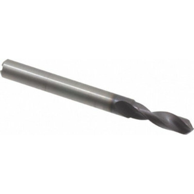 Accupro 13/64 140 Spiral Flute Solid Carbide Screw Machine Drill Bit AlTiN Finish, Right Hand Cut, 19.3mm Flute Length, 66mm OAL, Standard Point, Straight Shank, Through Coolant 77712719 – 77712719