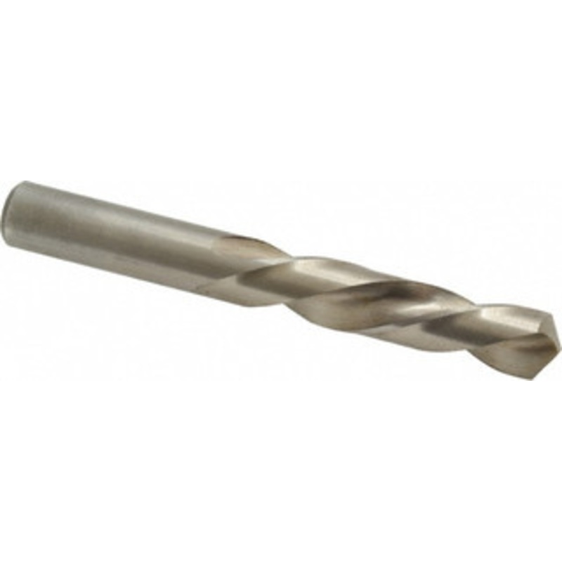 Chicago-Latrobe 13/32 118 Spiral Flute High Speed Steel Screw Machine Drill Bit Bright Finish, Left Hand Cut, 1-15/16 Flute Length, 3-5/16 OAL, Standard Point, Straight Shank 48926 – 81350266