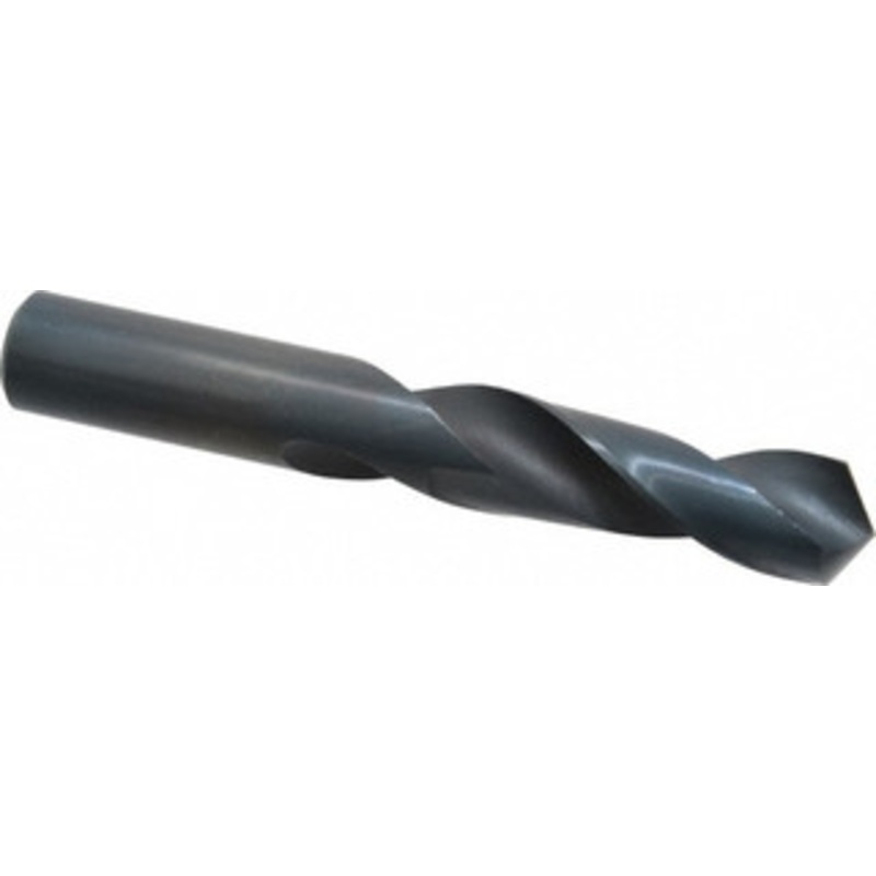 Chicago-Latrobe 5/8 118 Spiral Flute High Speed Steel Screw Machine Drill Bit Oxide Finish, Right Hand Cut, 2-3/4 Flute Length, 4-1/4 OAL, Standard Point, Straight Shank 48540 – 81353401