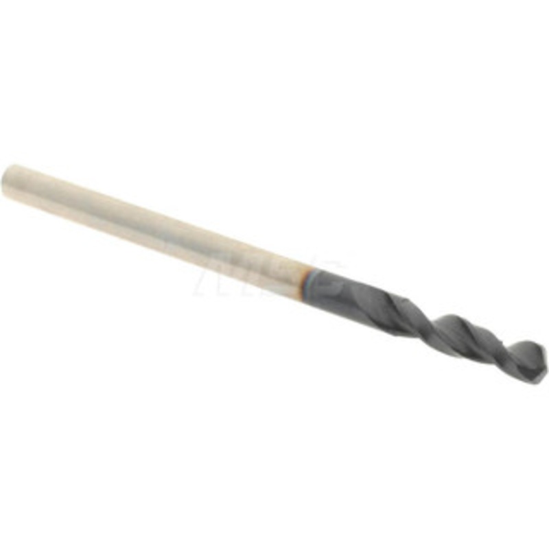 Accupro 0.1102 130 Parabolic Flute Cobalt Screw Machine Drill Bit TiAlN Finish, Right Hand Cut, 0.63 Flute Length, 1.811 OAL, Split Point, Straight Shank 1630280A-AC – 01348465